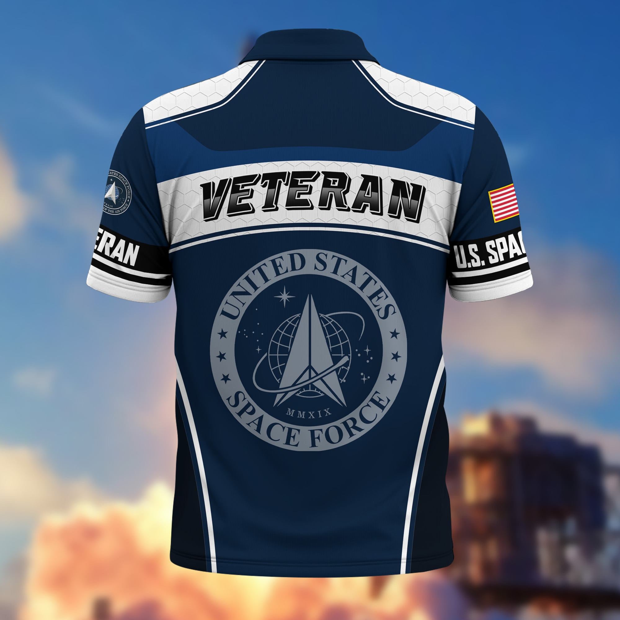 Premium US Veterans Polo Shirt, Gifts For US Veterans, Gifts On Father's Day, Veterans Day.
