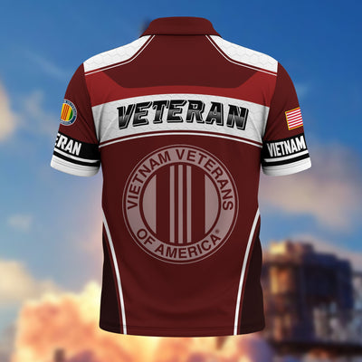 Premium US Veterans Polo Shirt, Gifts For US Veterans, Gifts On Father's Day, Veterans Day.