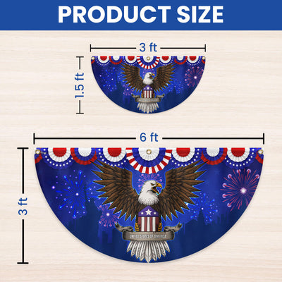 Flagwix American Flag - Independence Day Eagle 4th of july Non-Pleated Fan Flag