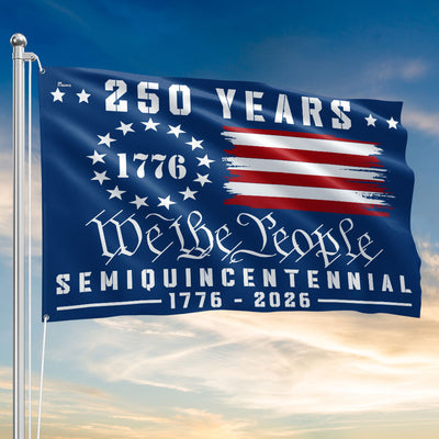 Flagwix American Flag - America 250th Anniversary We The People Grommet Canvas Flag