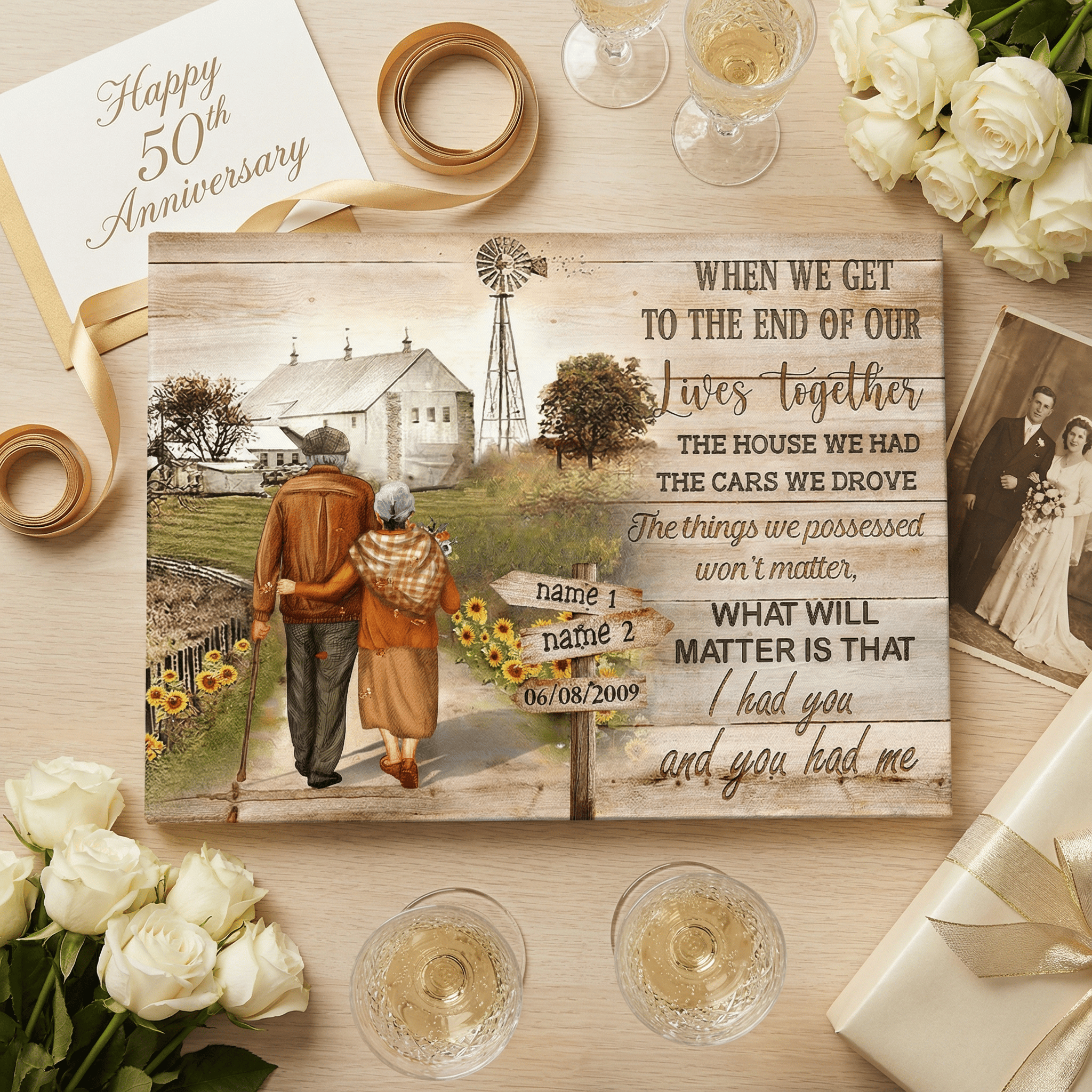 I Had You And You Had Me - Personalized Couple Canvas