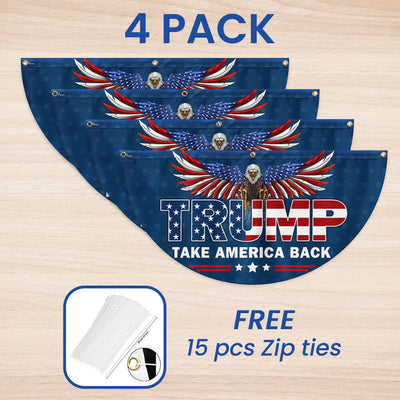 Trump Take America Back Non-Pleated Fan Flag