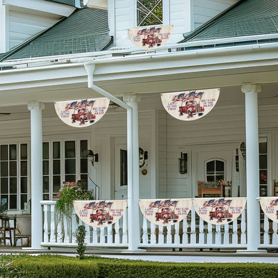 Land Of The Free Because Of The Brave 4th Of july Non-Pleated Fan Flag
