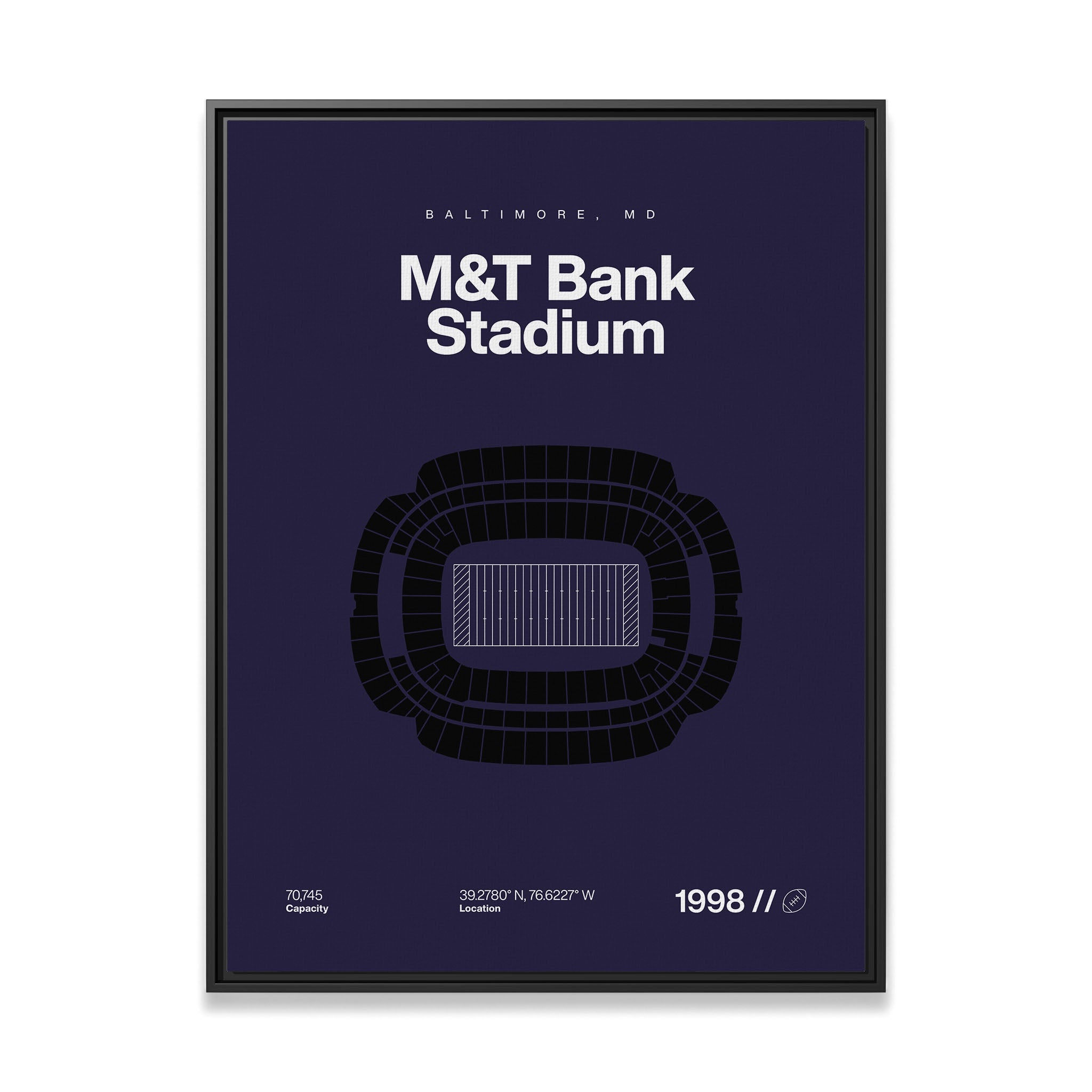 Baltimore Football Stadium Bold