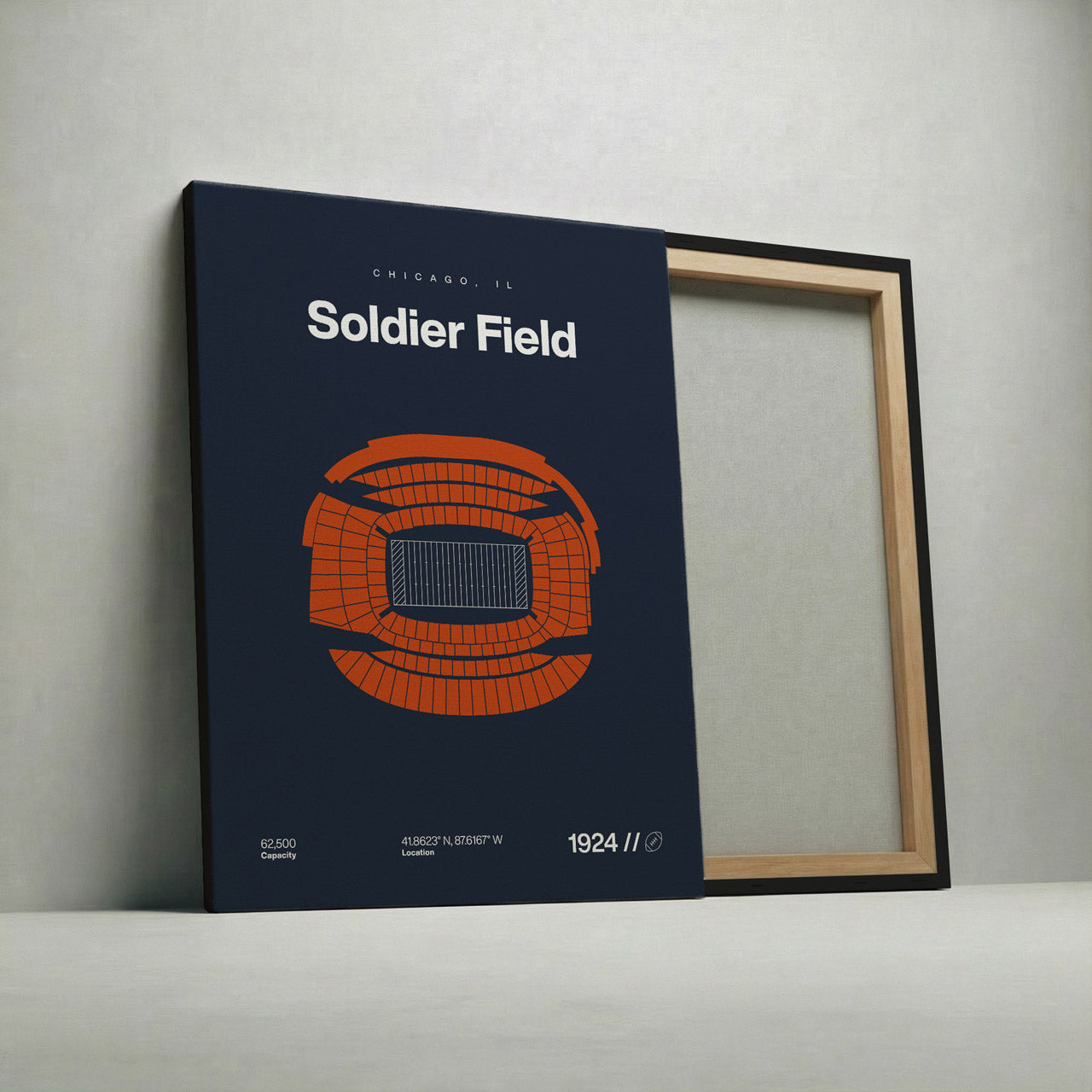 Chicago Football Stadium Bold