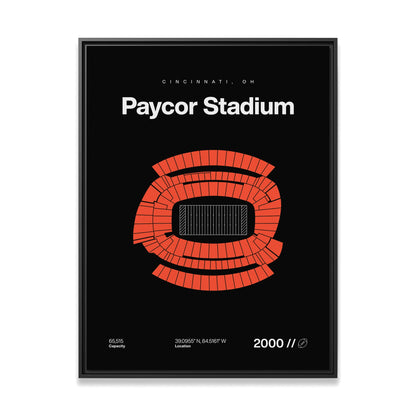 Cincinnati Football Stadium Bold