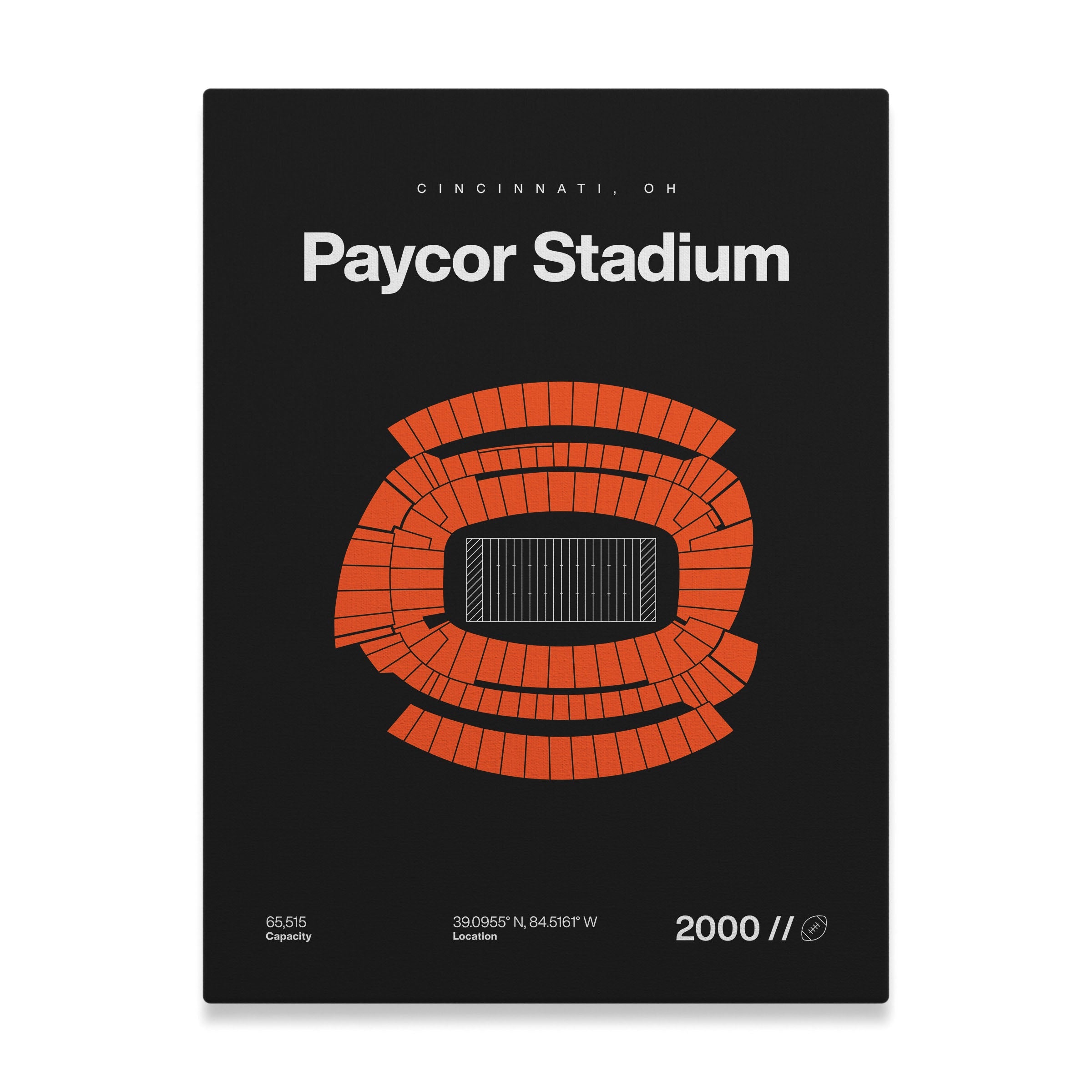 Cincinnati Football Stadium Bold