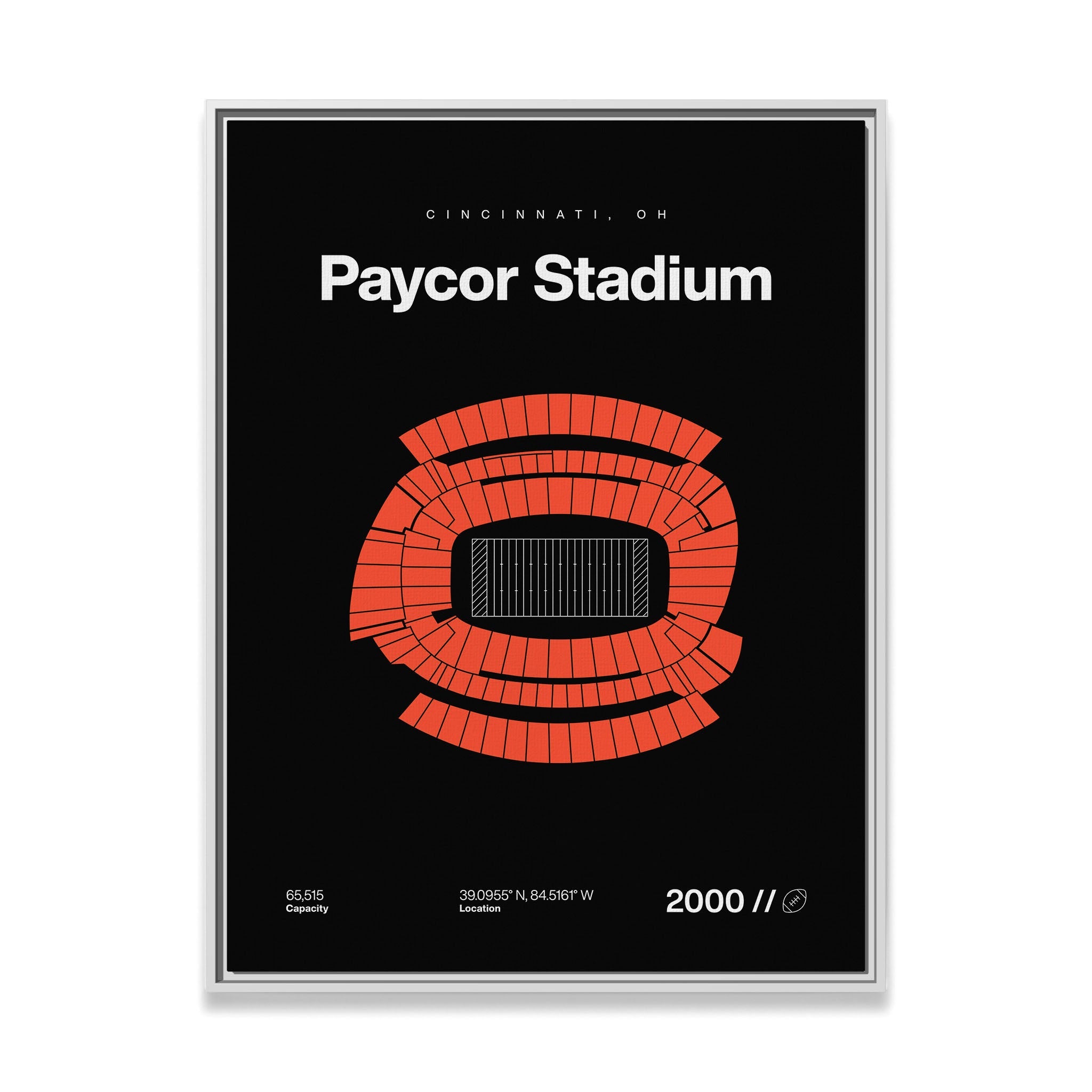 Cincinnati Football Stadium Bold