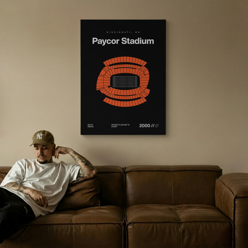 Cincinnati Football Stadium Bold