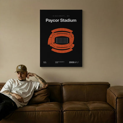 Cincinnati Football Stadium Bold