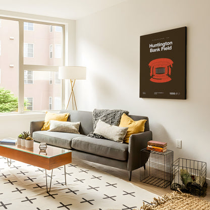 Cleveland Football Stadium Bold