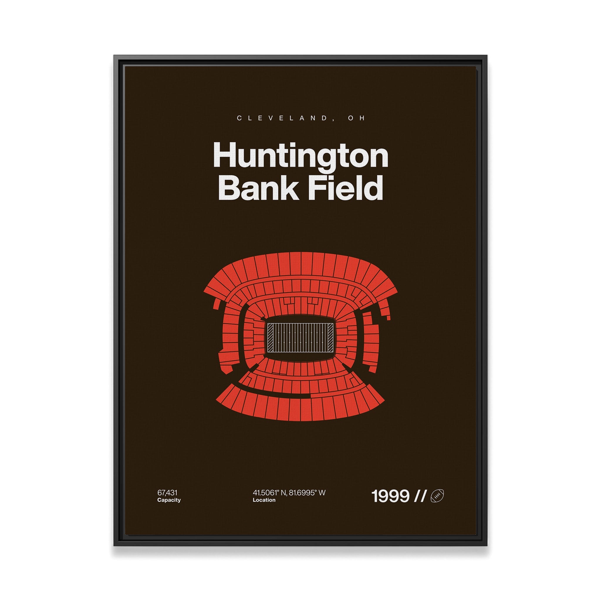 Cleveland Football Stadium Bold