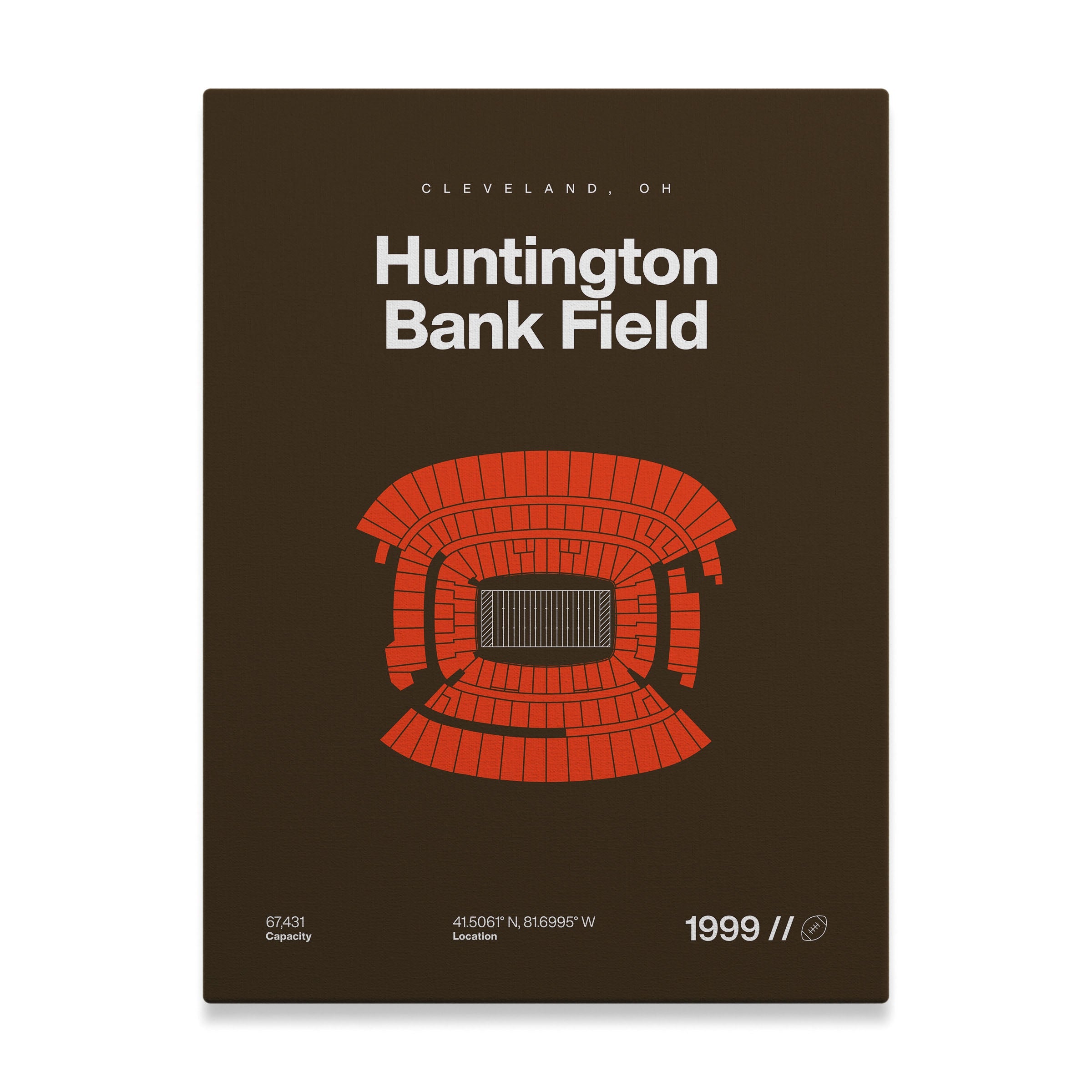 Cleveland Football Stadium Bold