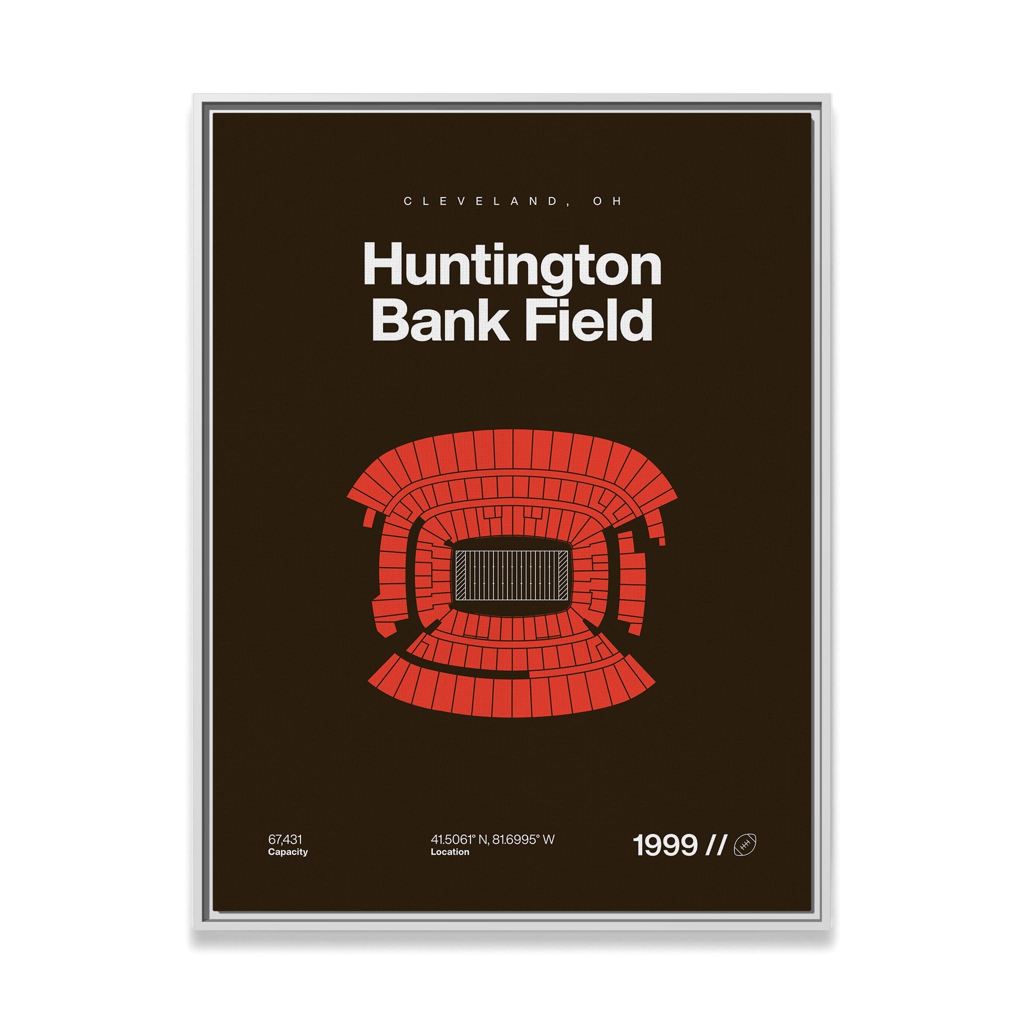 Cleveland Football Stadium Bold