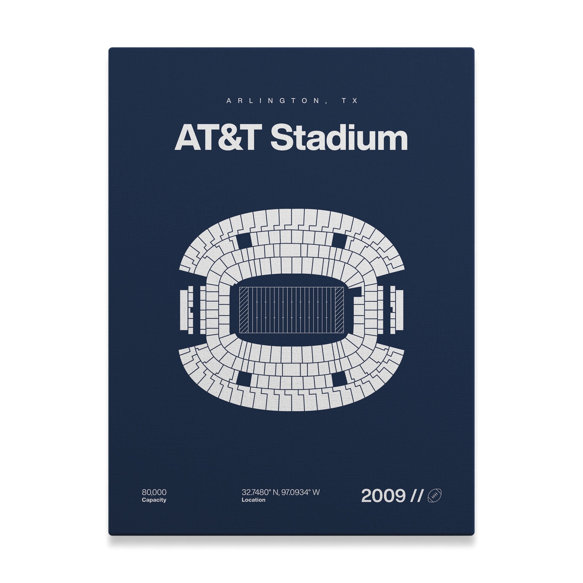 Dallas Football Stadium Bold