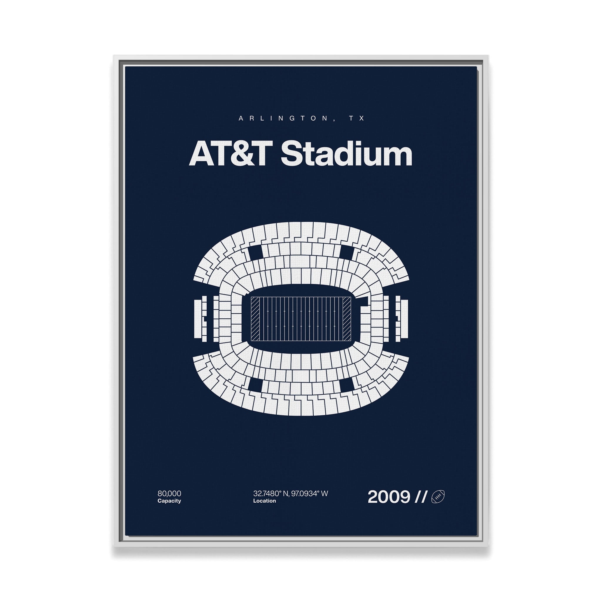 Dallas Football Stadium Bold