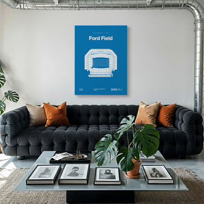 Detroit Football Stadium Bold