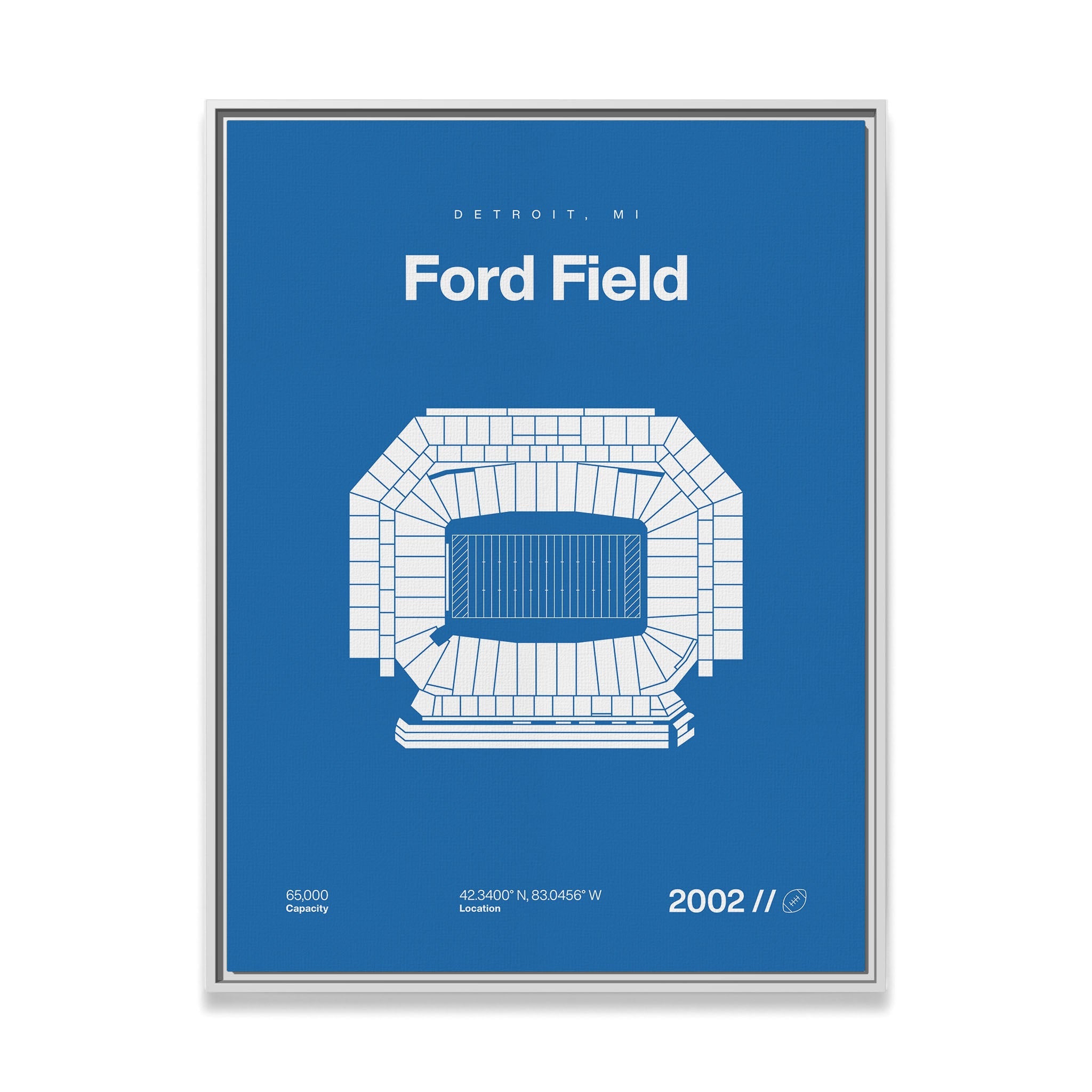 Detroit Football Stadium Bold
