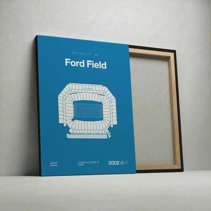 Detroit Football Stadium Bold