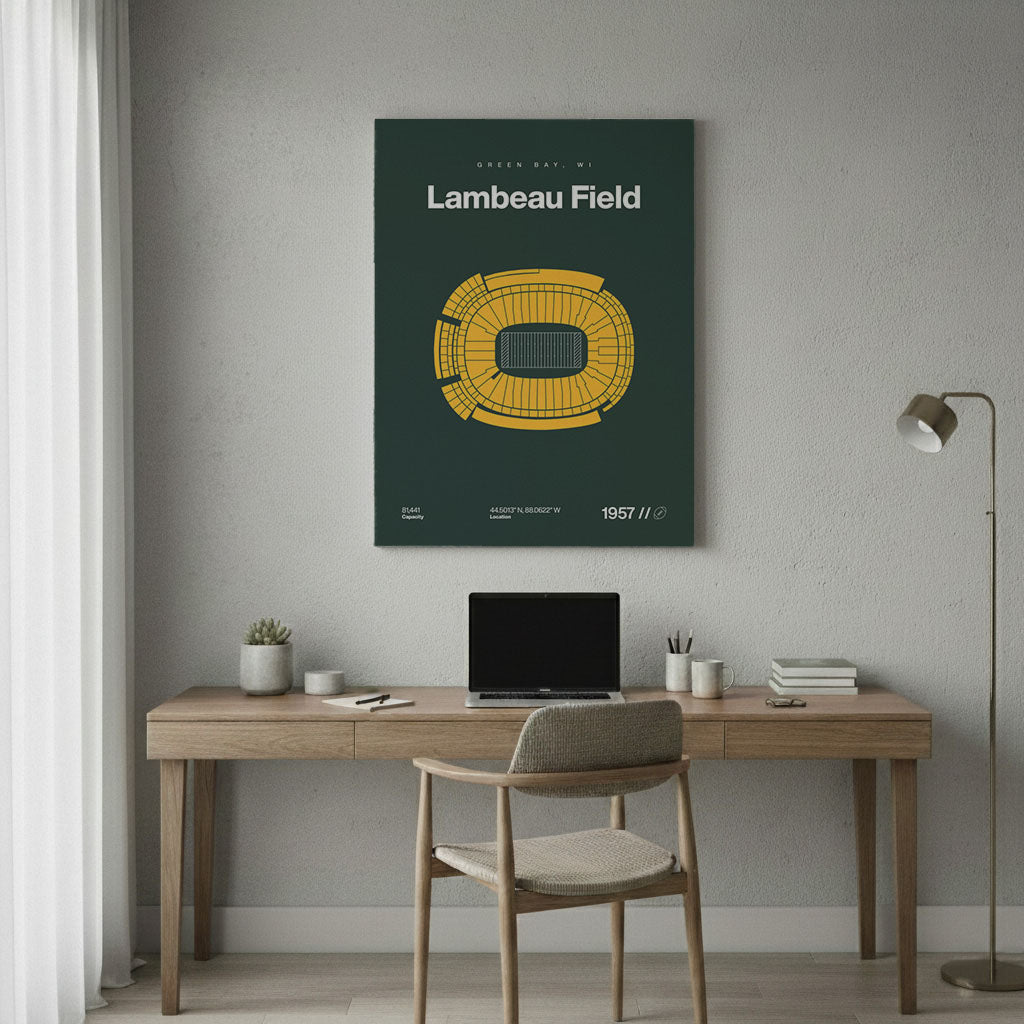 Green Bay Football Stadium Bold