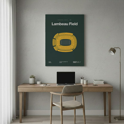 Green Bay Football Stadium Bold