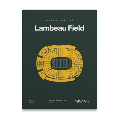 Green Bay Football Stadium Bold