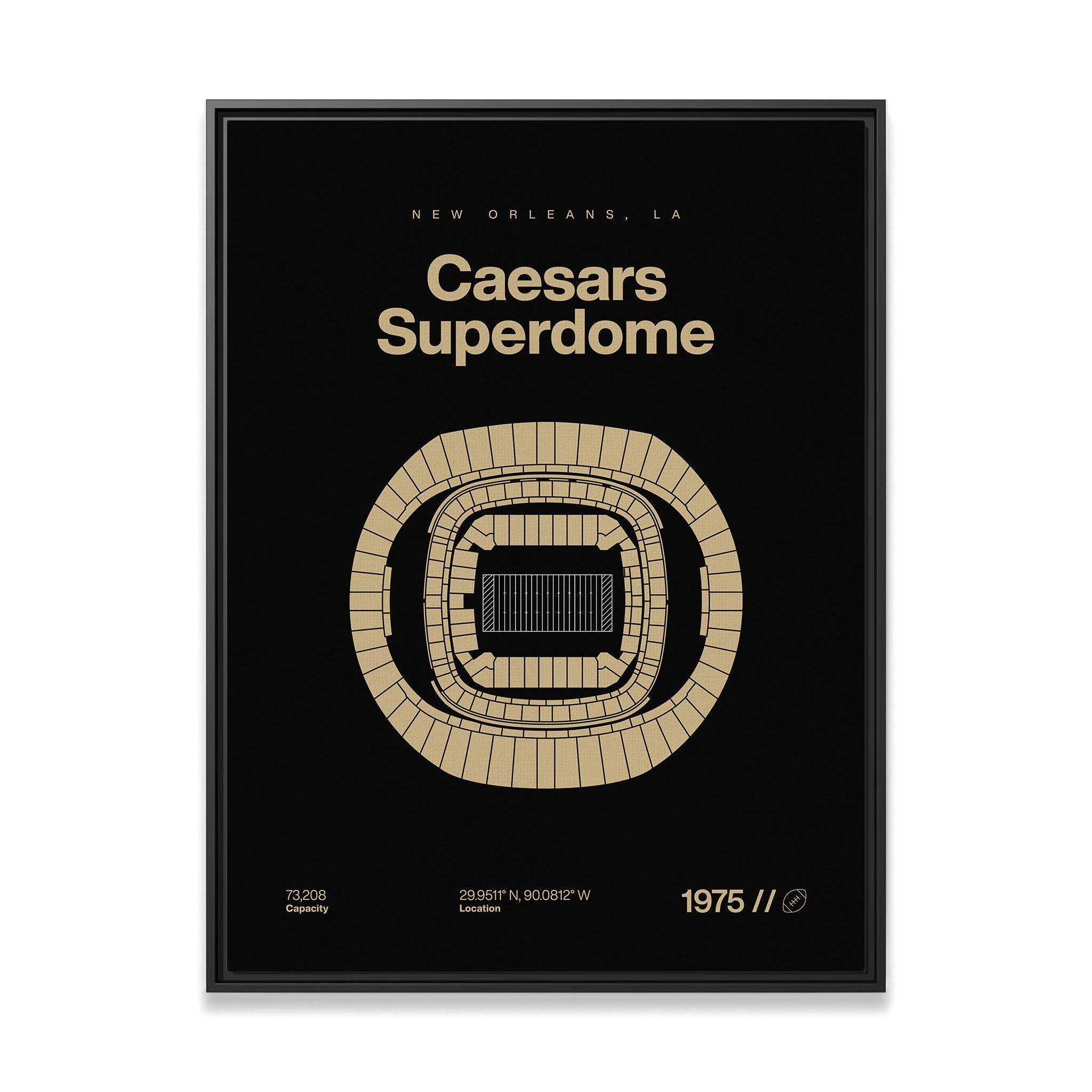 New Orleans Football Stadium Bold