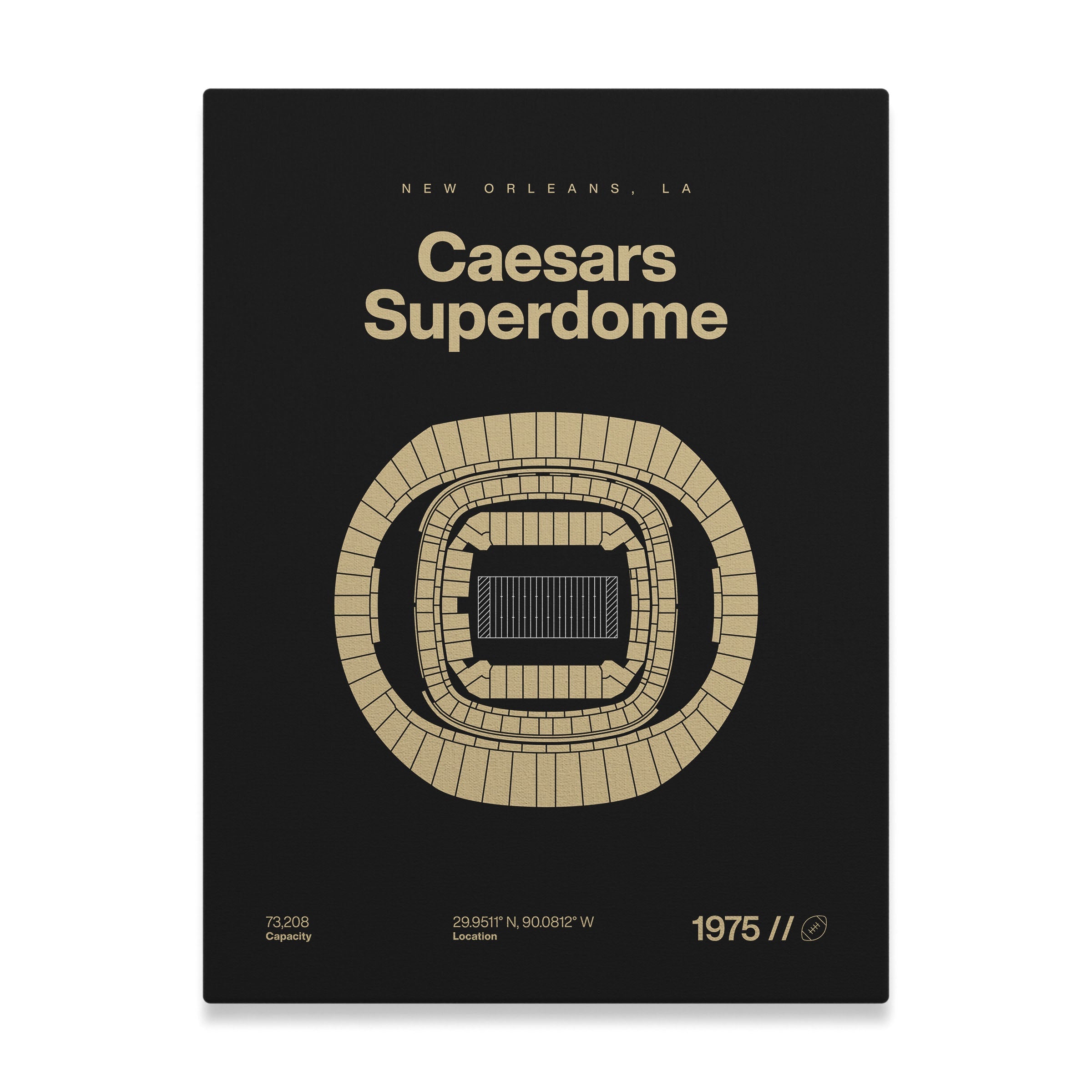 New Orleans Football Stadium Bold