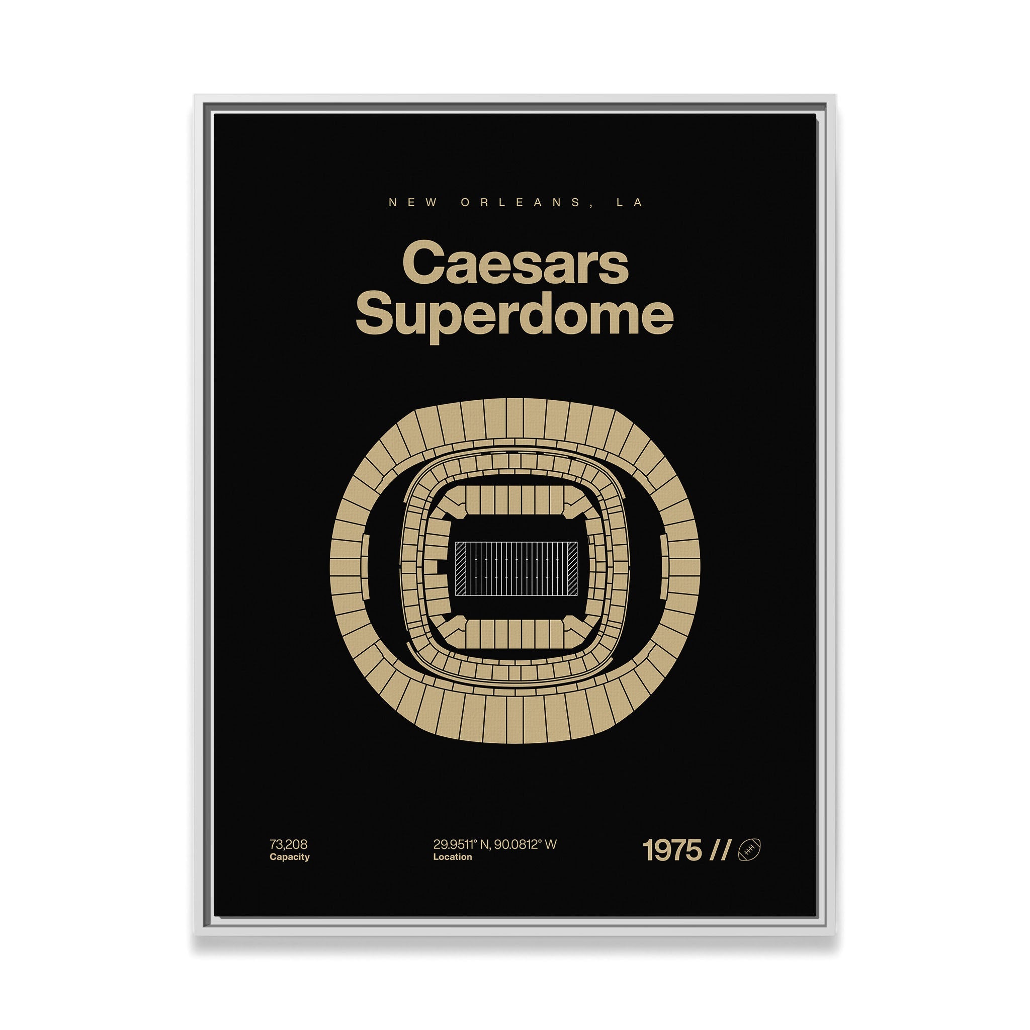 New Orleans Football Stadium Bold