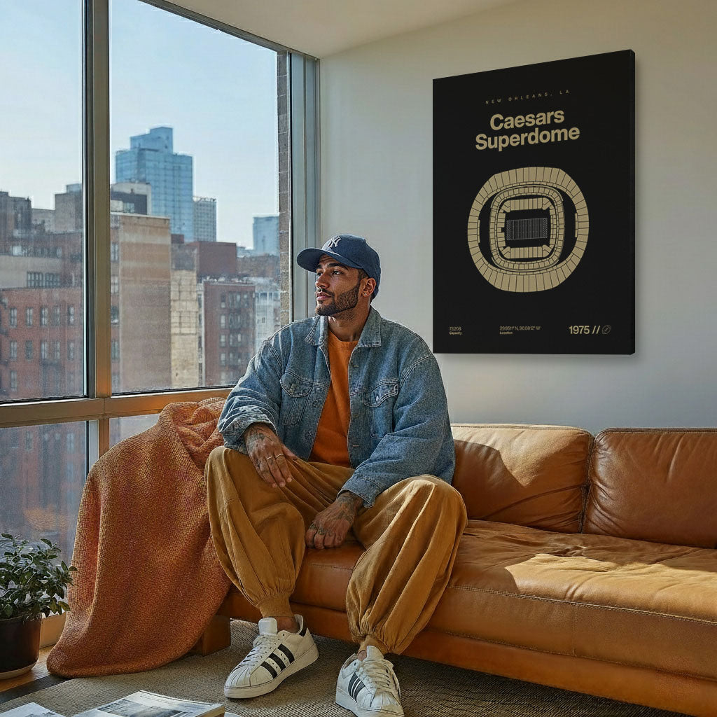 New Orleans Football Stadium Bold