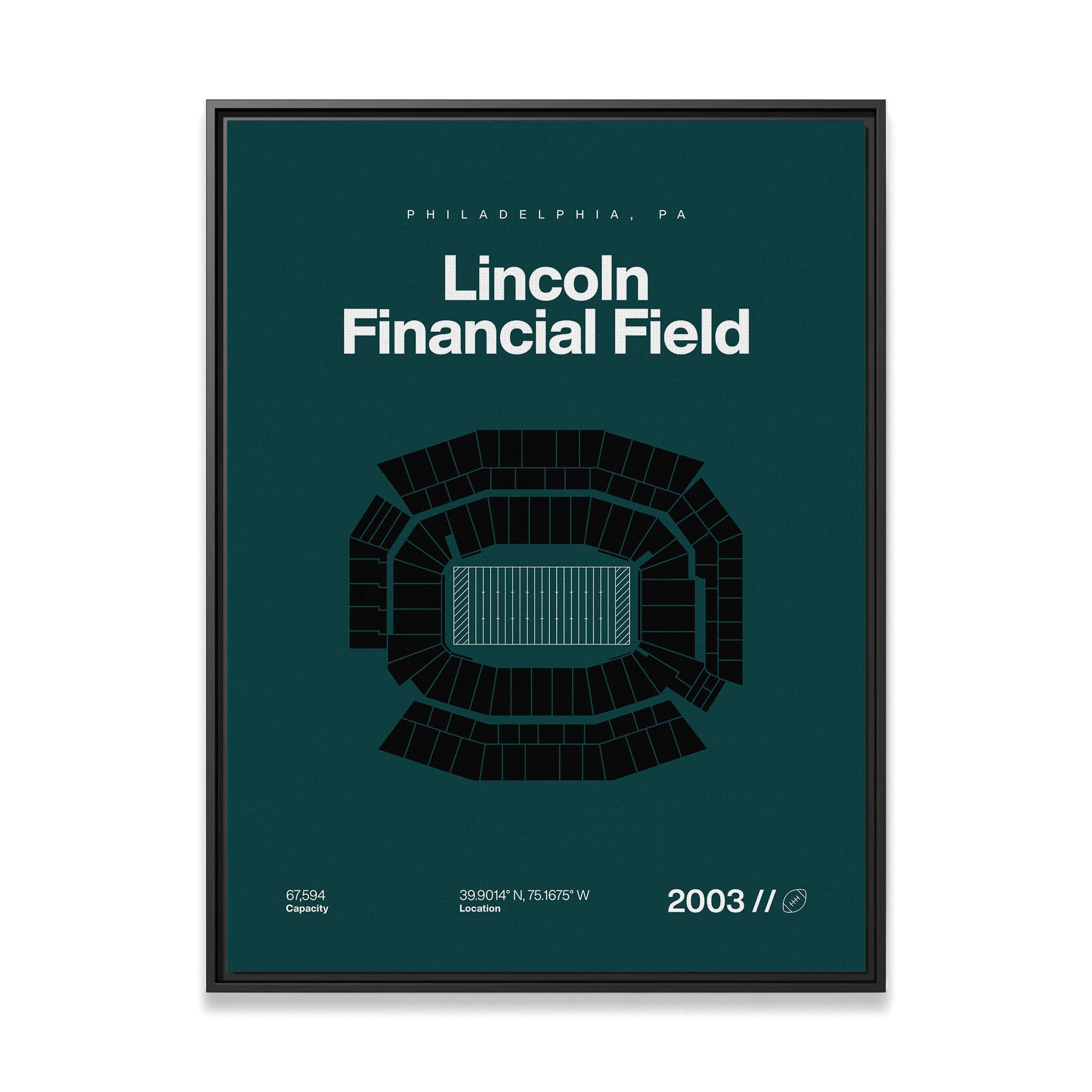 Philadelphia Football Stadium Bold