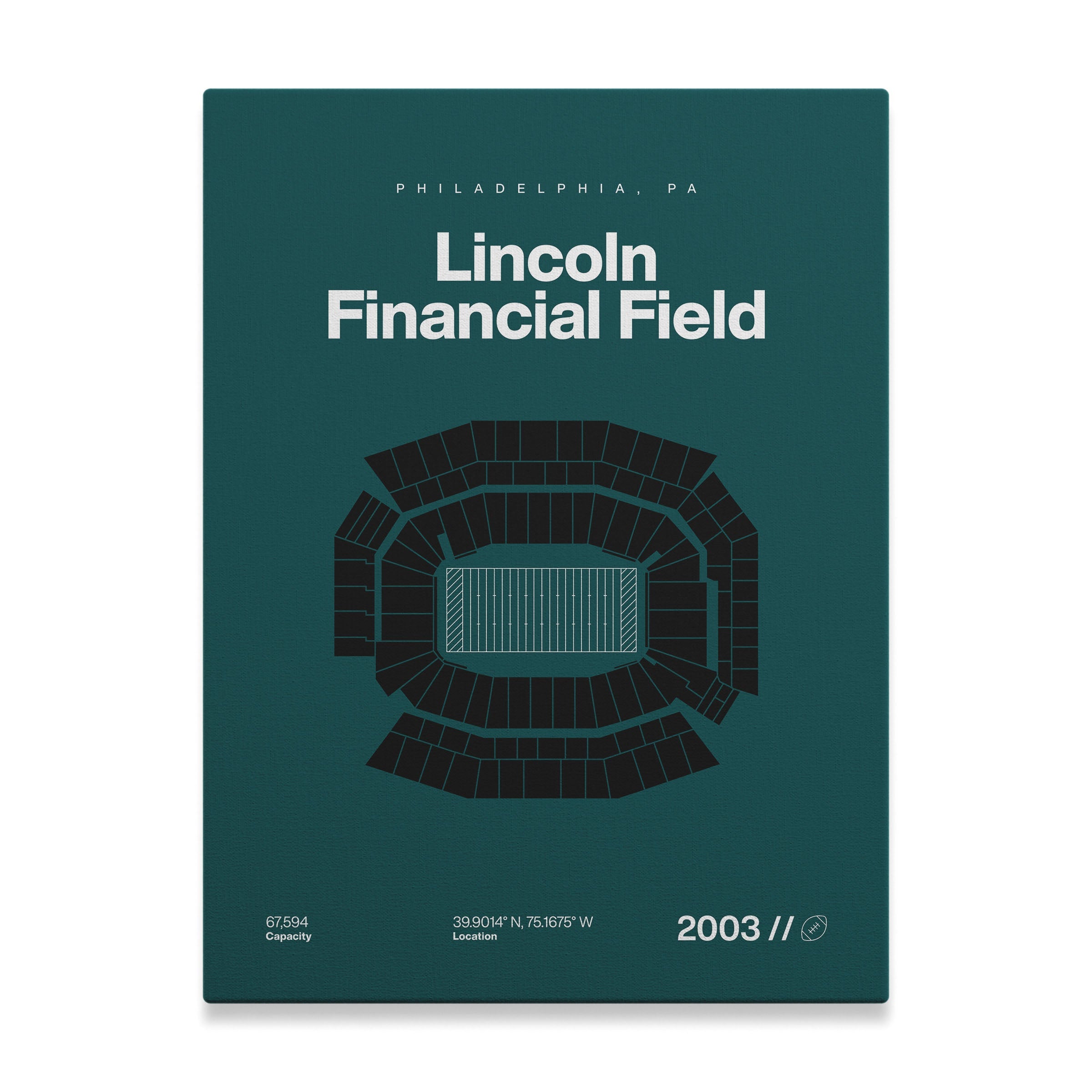 Philadelphia Football Stadium Bold