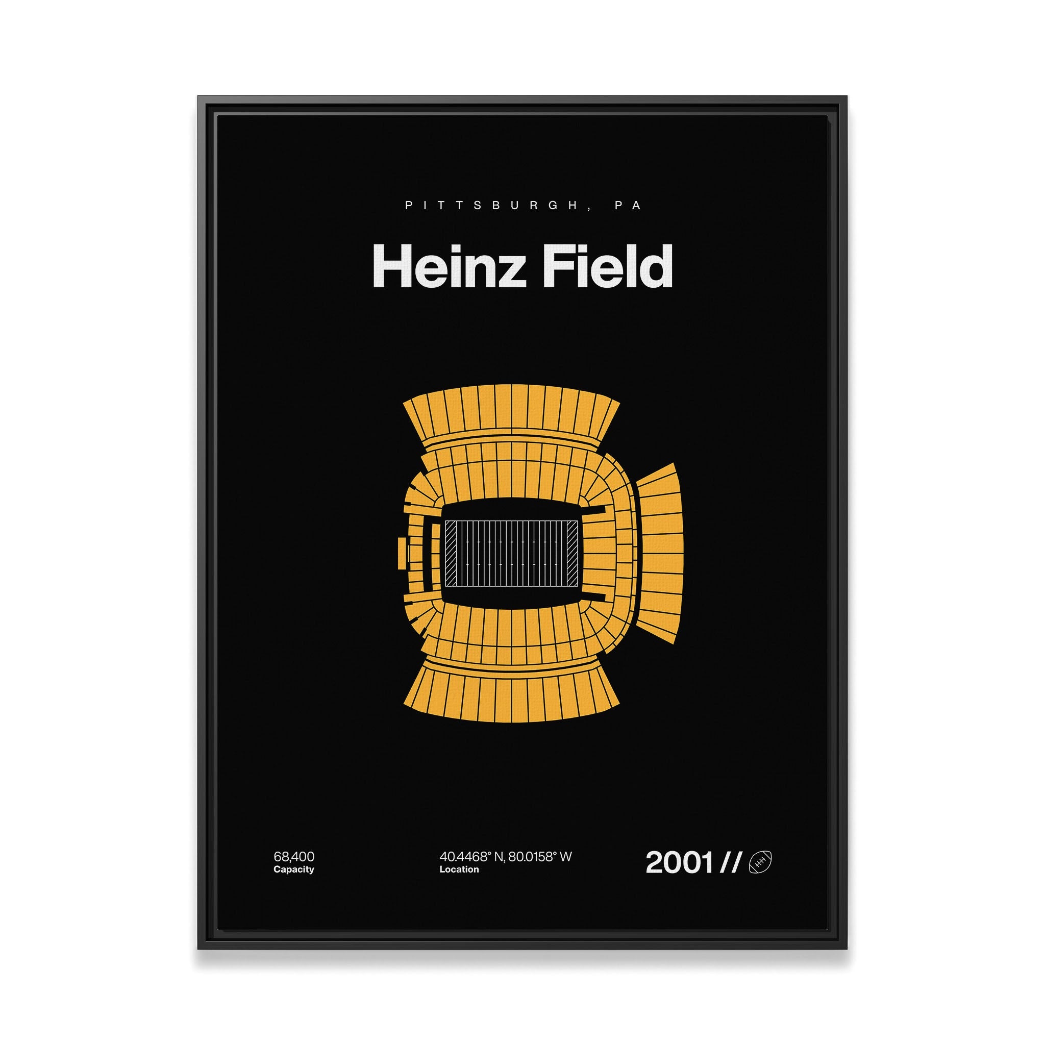 Pittsburgh Football Stadium Bold