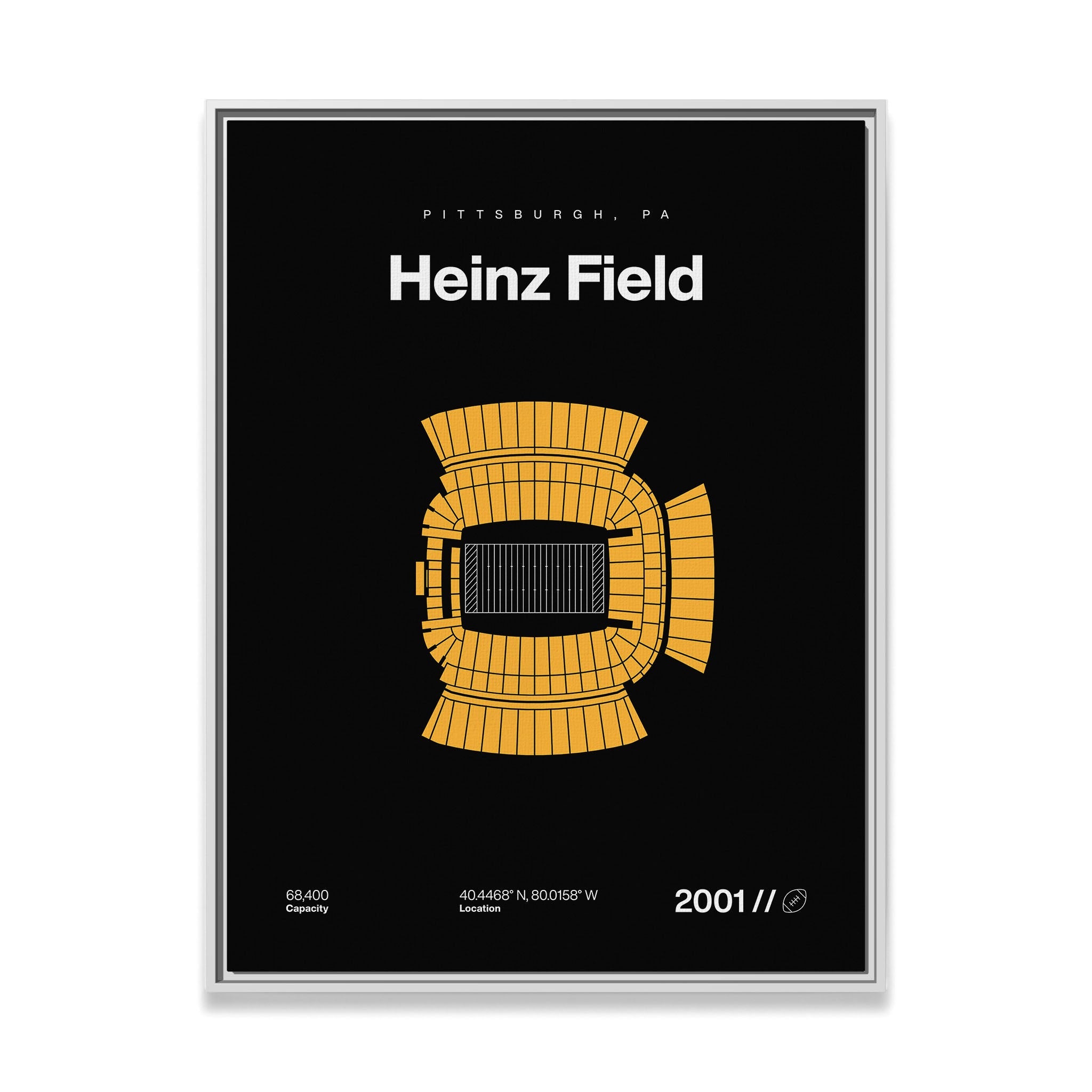 Pittsburgh Football Stadium Bold