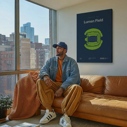 Seattle Football Stadium Bold