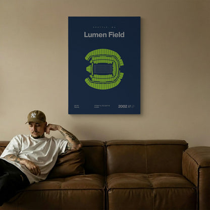 Seattle Football Stadium Bold