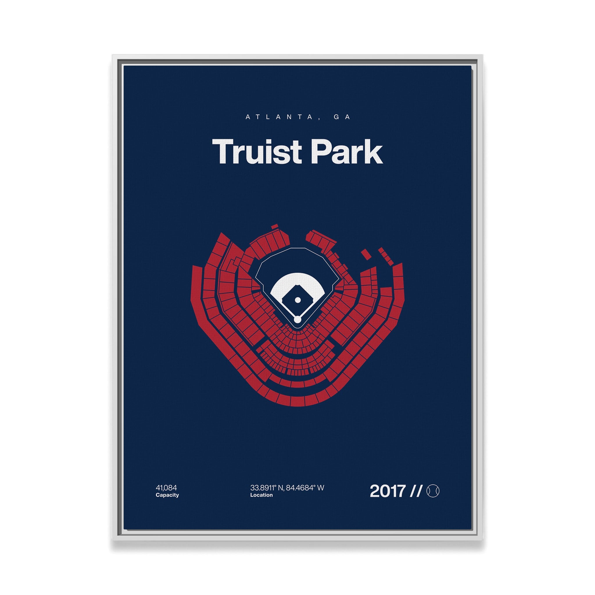 Atlanta Baseball Stadium Bold