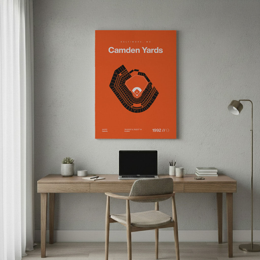 Baltimore Baseball Stadium Bold