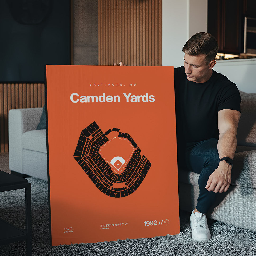 Baltimore Baseball Stadium Bold