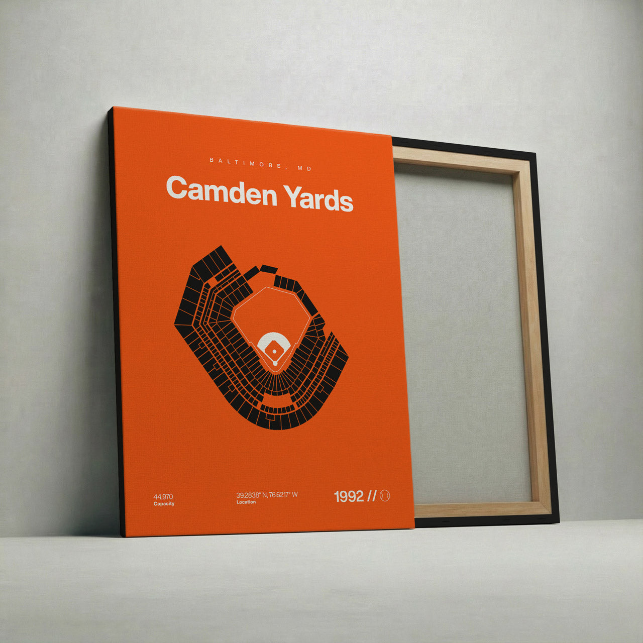 Baltimore Baseball Stadium Bold