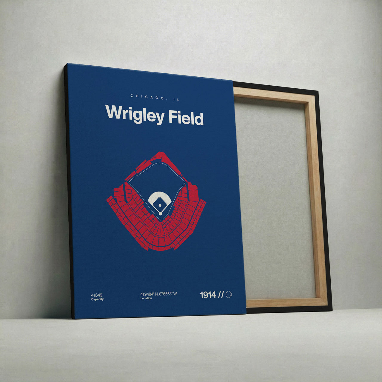 Chicago Baseball Stadium Bold