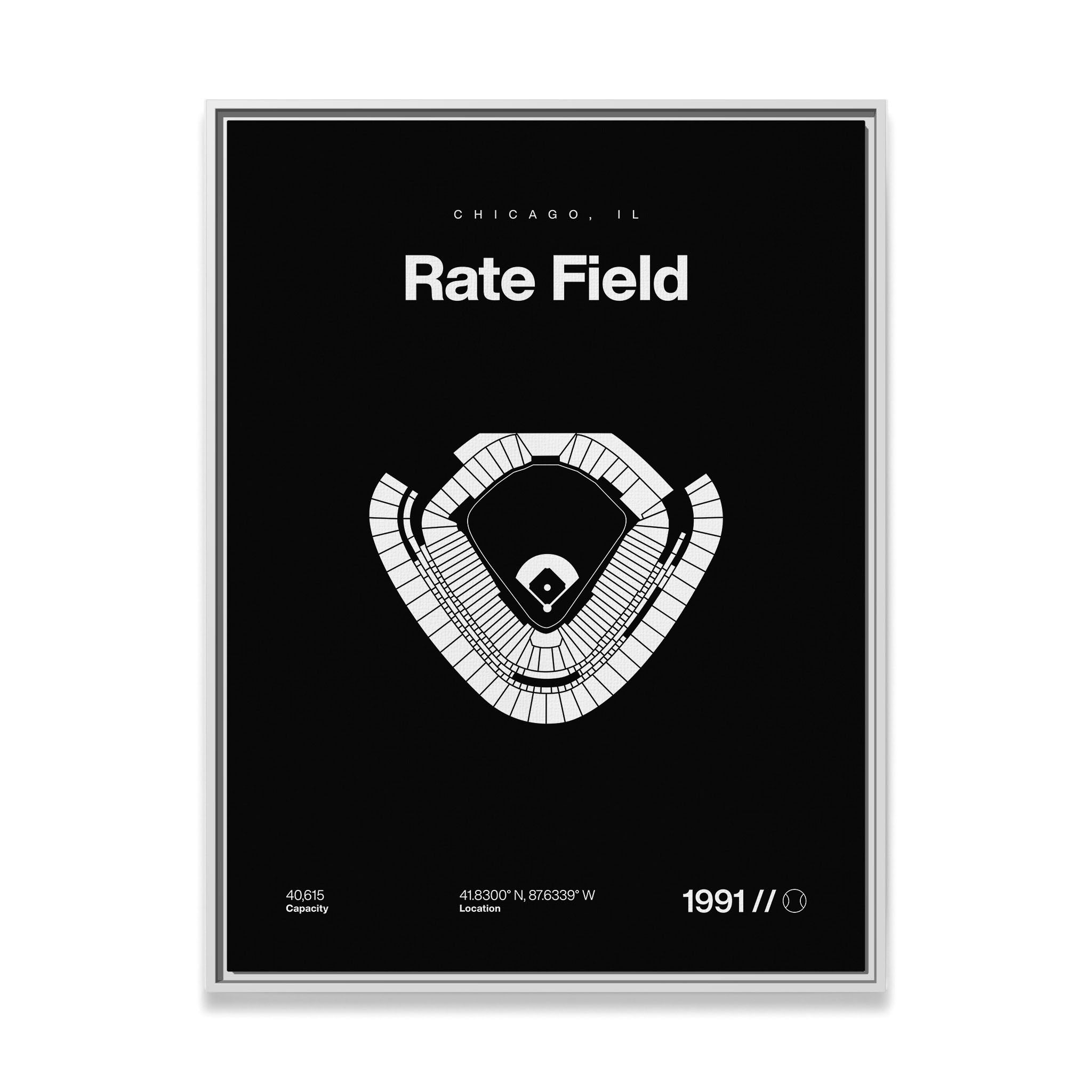 Chicago Baseball Stadium Bold