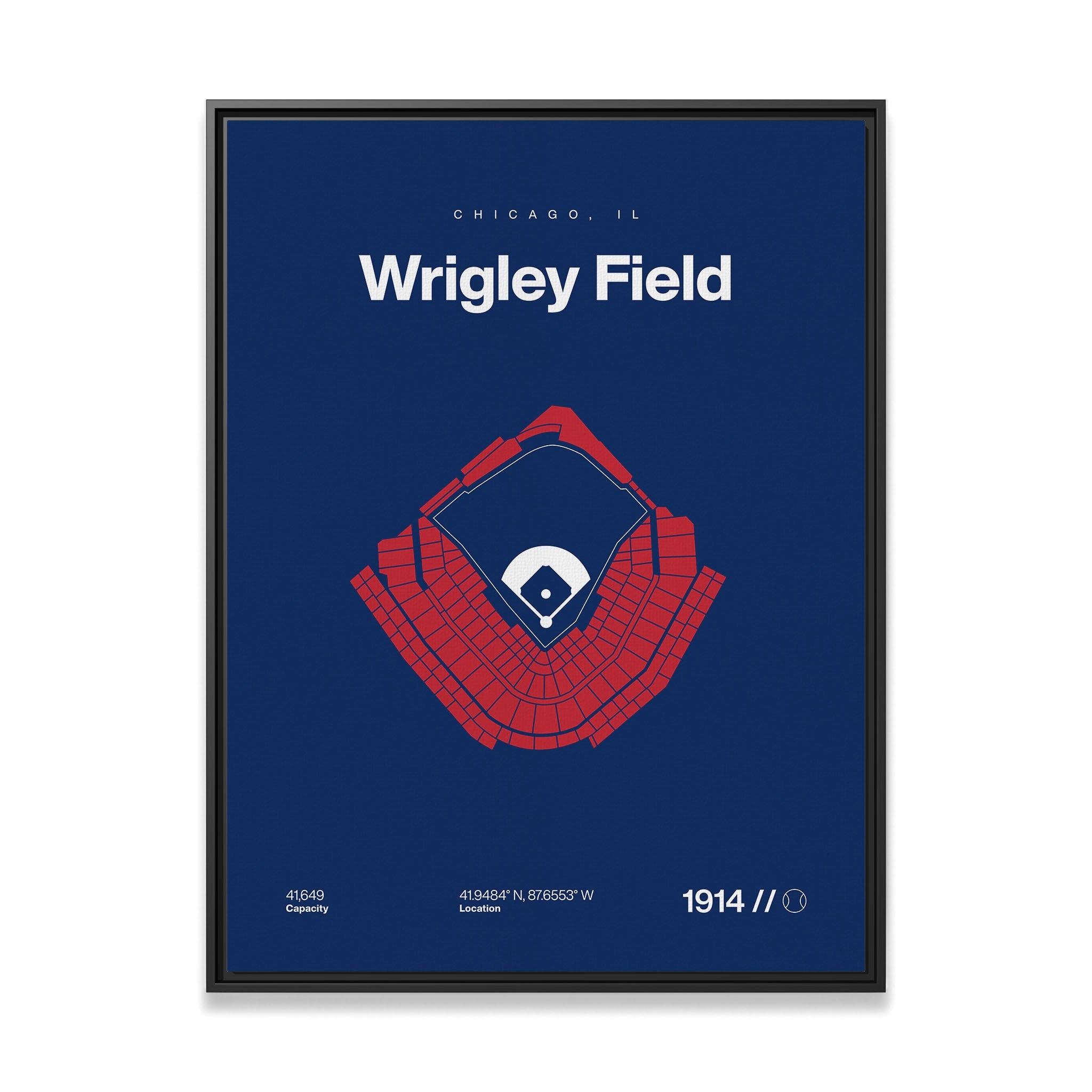 Chicago Baseball Stadium Bold