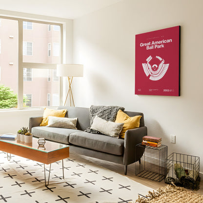 Cincinnati Baseball Stadium Bold