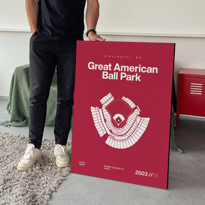 Cincinnati Baseball Stadium Bold