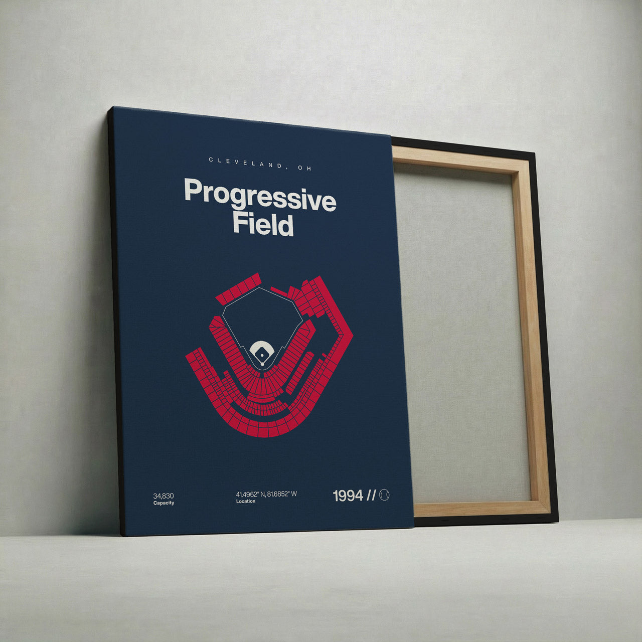 Cleveland Baseball Stadium Bold