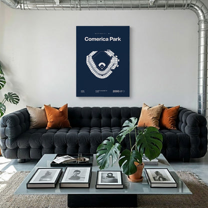 Detroit Baseball Stadium Bold