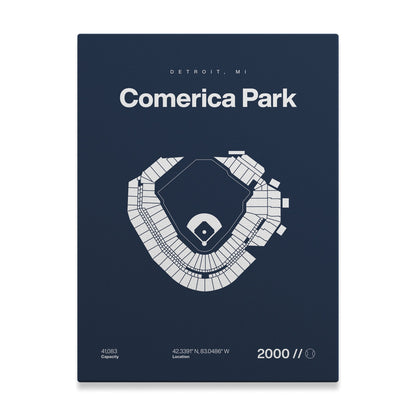 Detroit Baseball Stadium Bold