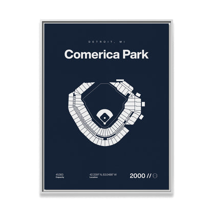 Detroit Baseball Stadium Bold