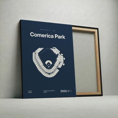 Detroit Baseball Stadium Bold